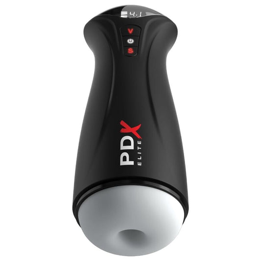 PDX ELITE - MASTURBATORE MASCHILE TRASPARENTE FAP-GASM CON ASPIRAZIONE INTERMITTENTE
