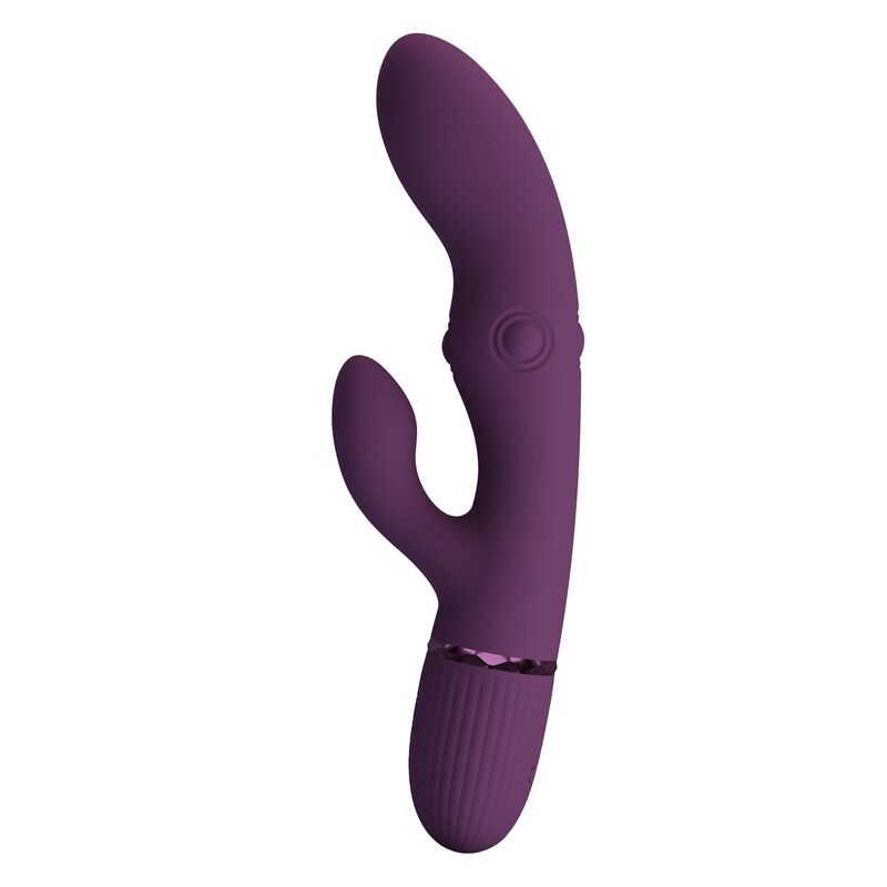 VIBRATORE RABBIT RICARICABILE, DOPPIA STIMOLAZIONE, 5+5 FUNZIONI