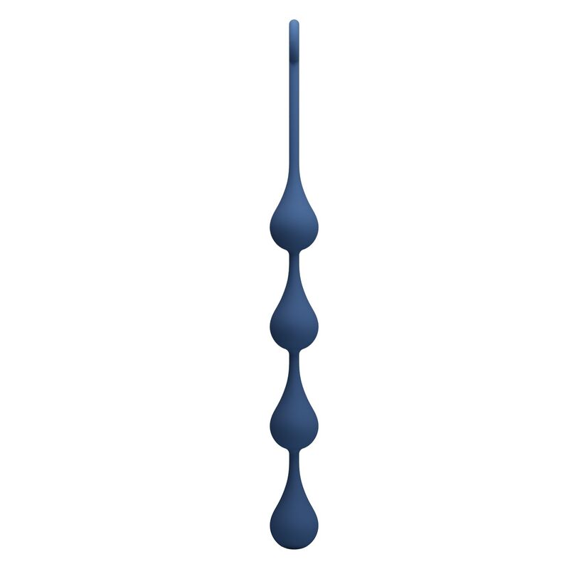 MR PLAY - PERLE ANALI IN SILICONE BLU TAGLIA L 42,6 CM