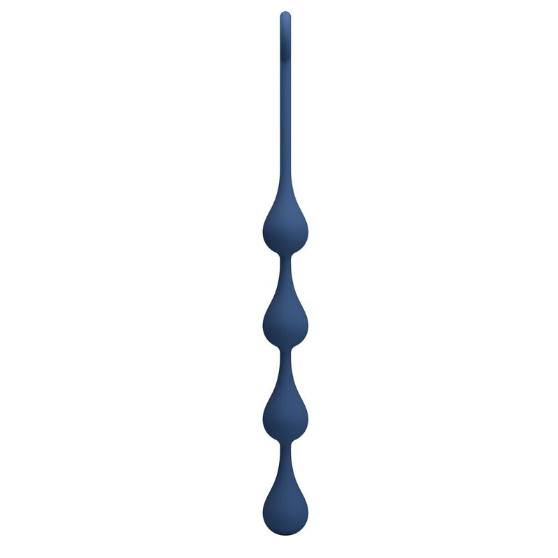MR PLAY - PERLE ANALI IN SILICONE BLU TAGLIA M 33 CM