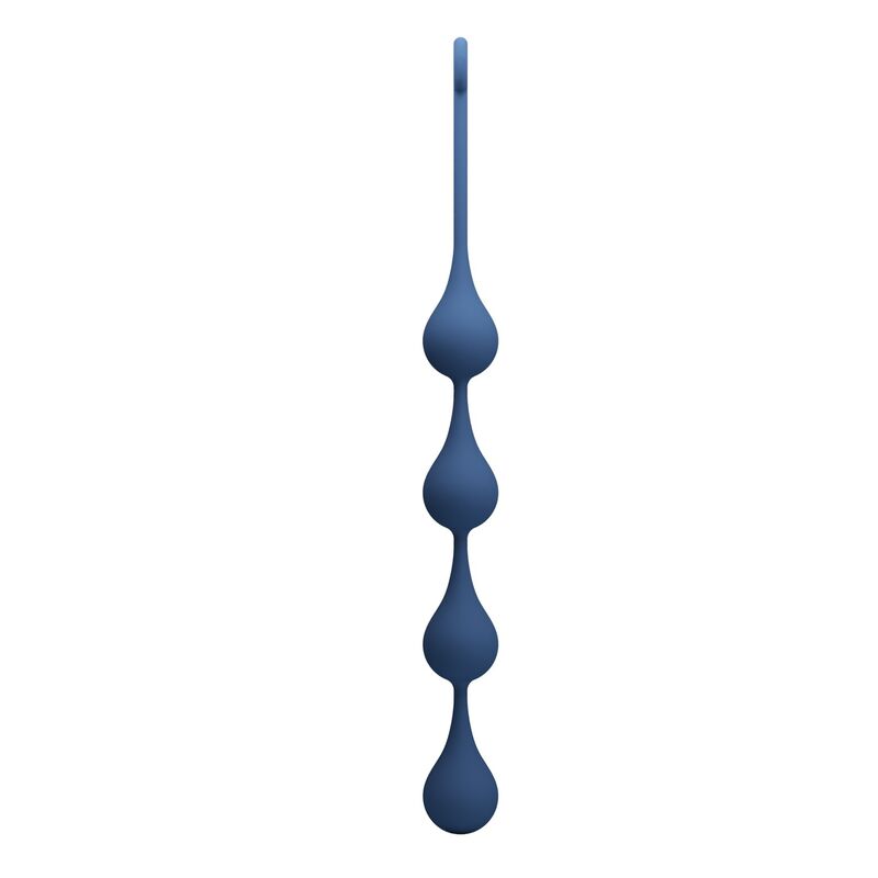 MR PLAY - PERLE ANALI IN SILICONE BLU TAGLIA XL 52,5 CM