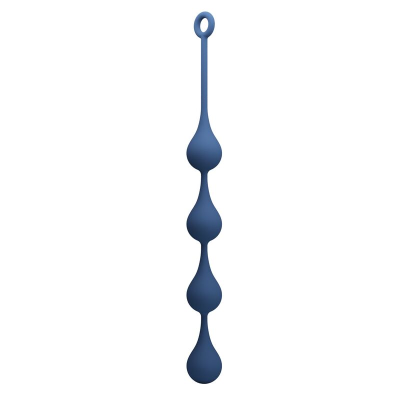 MR PLAY - PERLE ANALI IN SILICONE BLU TAGLIA XL 52,5 CM