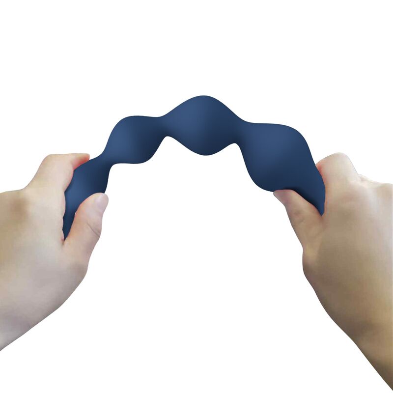 MR PLAY - PERLE ANAL IN SILICONE BLU E PLUG ANAL 20,4 CM