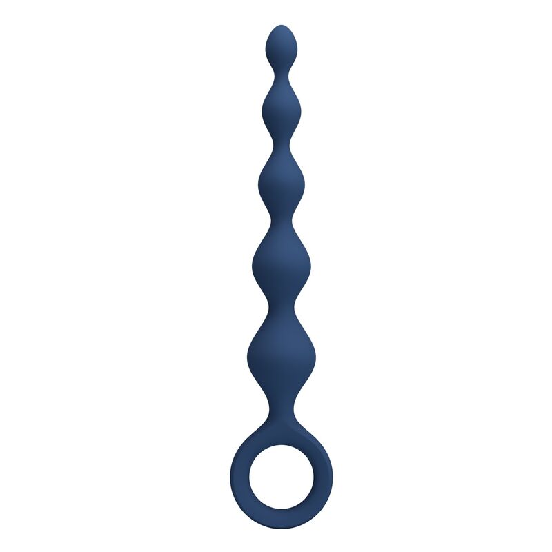 MR PLAY - PERLE ANAL IN SILICONE BLU E PLUG ANAL 20,4 CM