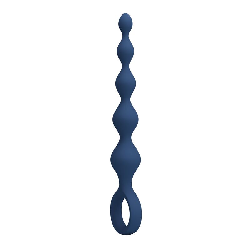 MR PLAY - PERLE ANAL IN SILICONE BLU E PLUG ANAL 20,4 CM