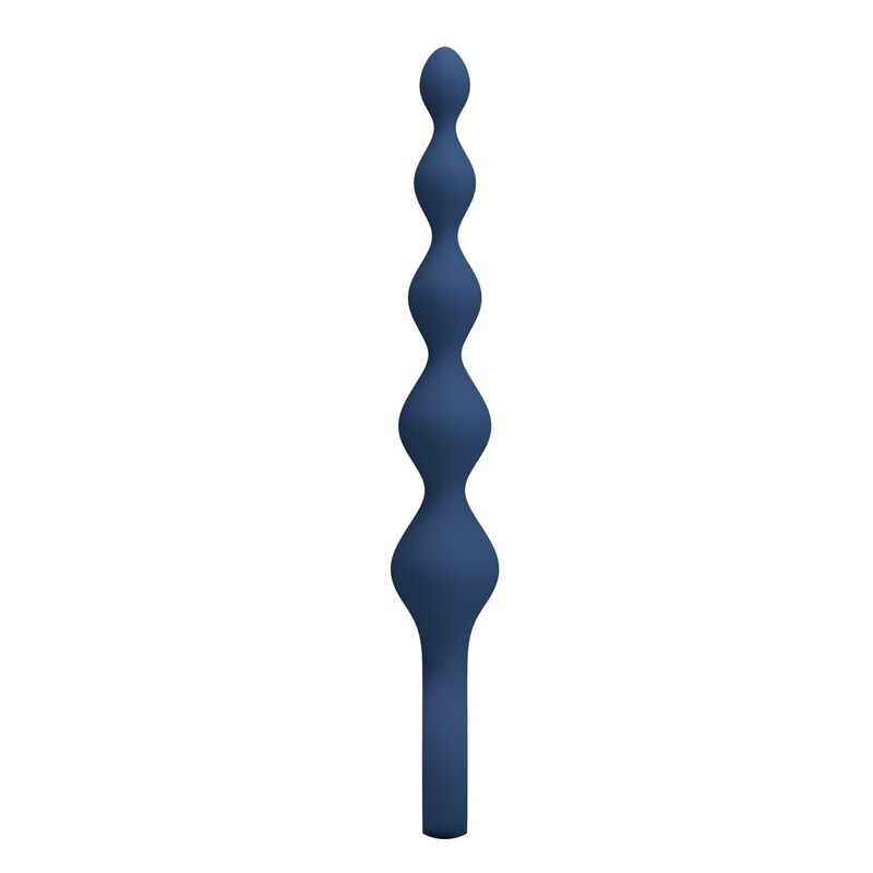 MR PLAY - PERLE ANAL IN SILICONE BLU E PLUG ANAL 20,4 CM