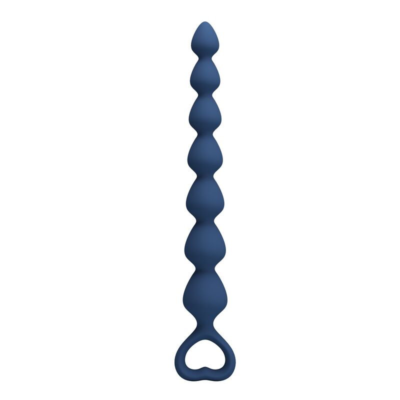MR PLAY - PERLE ANALALI IN SILICONE BLU E PLUG ANAL 26,7 CM