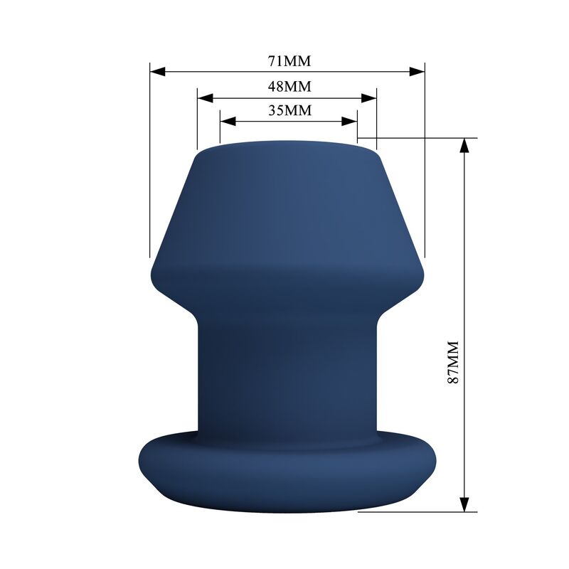 MR PLAY - JACK BLUE PLUG ANALE CAVO IN SILICONE TAGLIA M