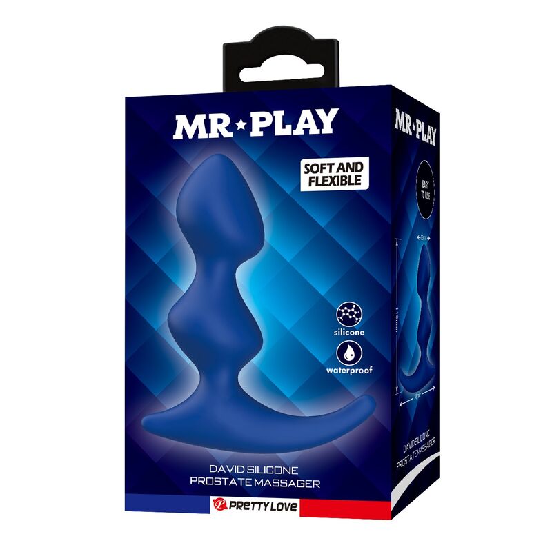 MR PLAY - PLUG ANALE ERGONOMICO BLU