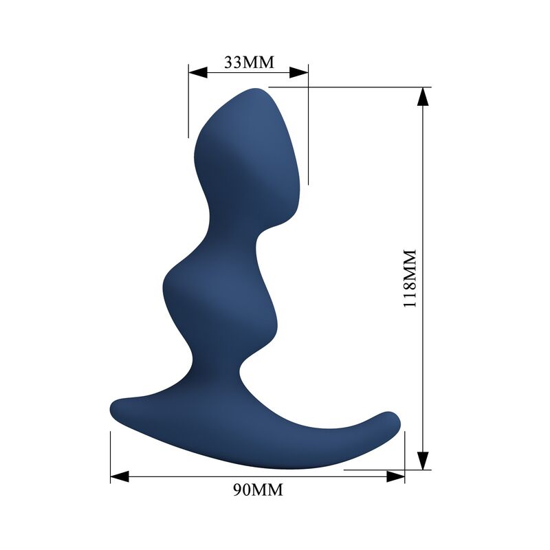 MR PLAY - PLUG ANALE ERGONOMICO BLU