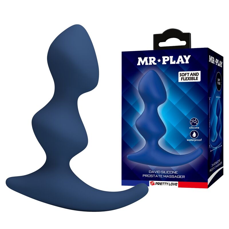 MR PLAY - PLUG ANALE ERGONOMICO BLU