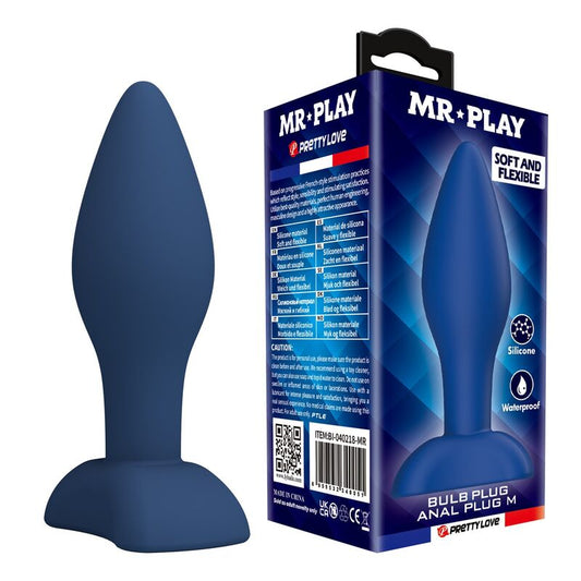 PLUG ANALE CONICO IN SILICONE, DESIGN ERGONOMICO, ADATTO A PRINCIPIANTI E ESPERTI