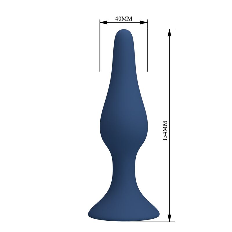 MR PLAY - PLUG ANALE CONICO IN SILICONE BLU XL