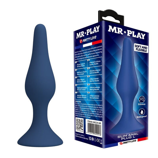 PLUG ANALE SLIM IN SILICONE, DESIGN ERGONOMICO, IDEALE PER PRINCIPIANTI