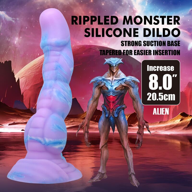 POWER MONSTERS - DILDO IN SILICONE ALIEN FANTASY 20,5 CM Ø 4,8 CM