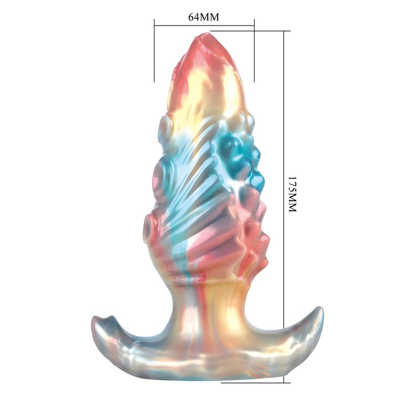 PLUG ANALE GONFIABILE FANTASY, SILICONE PREMIUM TRICOLORE