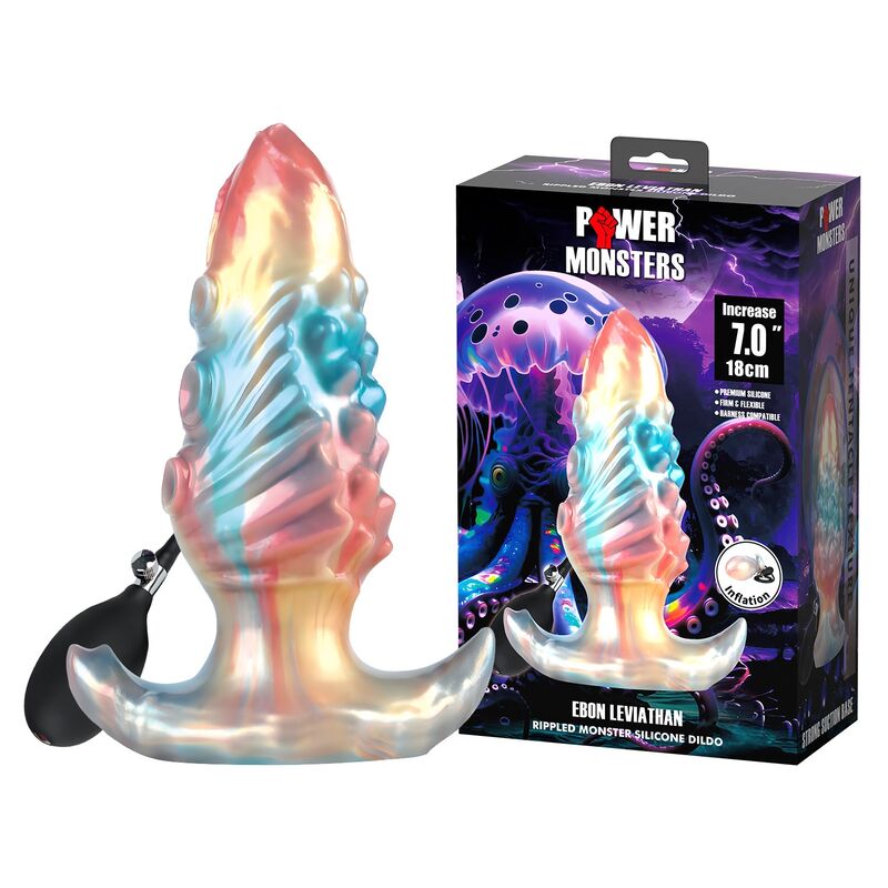 PLUG ANALE GONFIABILE FANTASY, SILICONE PREMIUM TRICOLORE