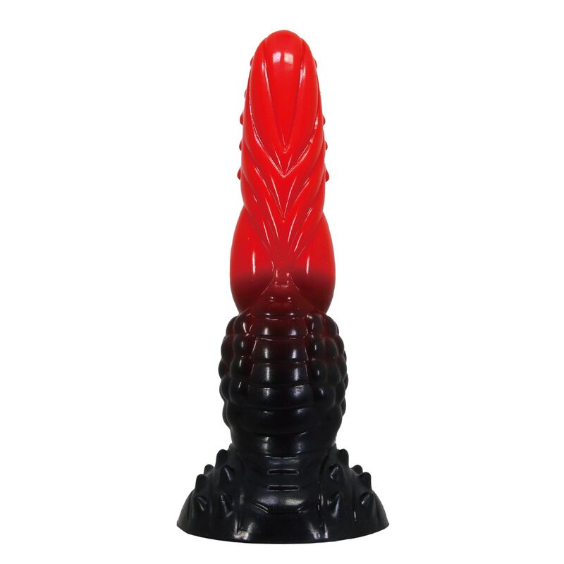 DILDO FANTASY DRAGO DI FUOCO, SILICONE MORBIDO AD ALTA QUALITÀ, VENTOSA POTENTE