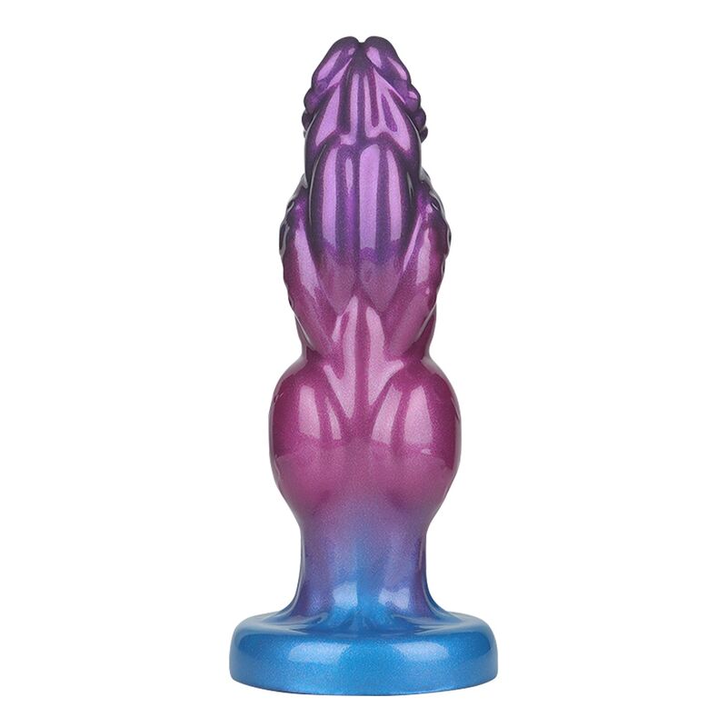 DILDO GONFIABILE FANTASY BICOLORE, SILICONE PREMIUM, SISTEMA ESPANDIBILE CON POMPA MANUALE