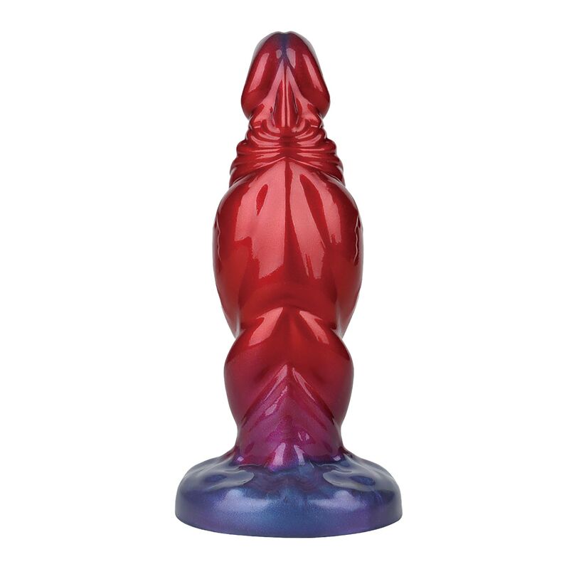 DILDO GONFIABILE, SILICONE BICOLORE, BASE VENTOSA
