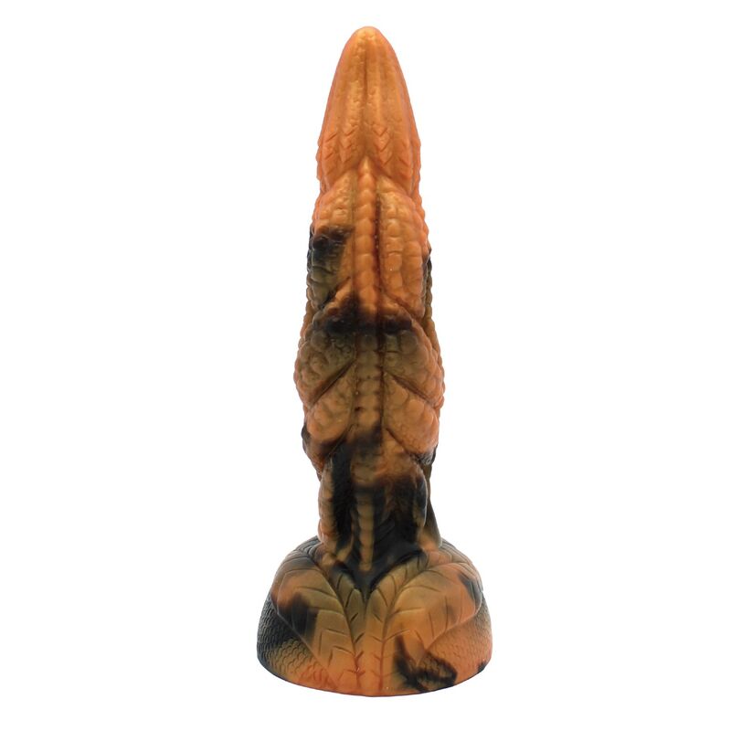 DILDO FANTASY DINOSAURO, SILICONE PREMIUM, BASE A VENTOSA