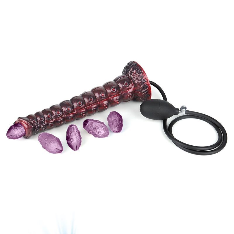 POWER MONSTERS - VOIDCLAW BRUTE DILDO GONFIABILE IN SILICONE BICOLORE FANTASY 29 CM Ø 5.7 CM