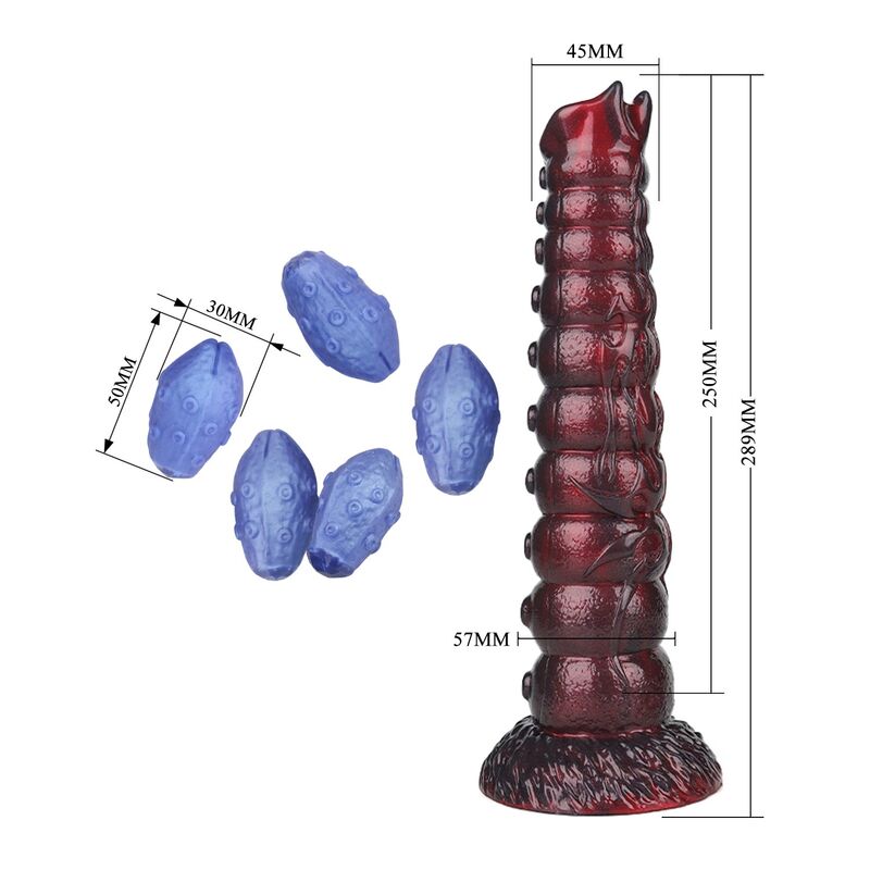 POWER MONSTERS - VOIDCLAW BRUTE DILDO GONFIABILE IN SILICONE BICOLORE FANTASY 29 CM Ø 5.7 CM