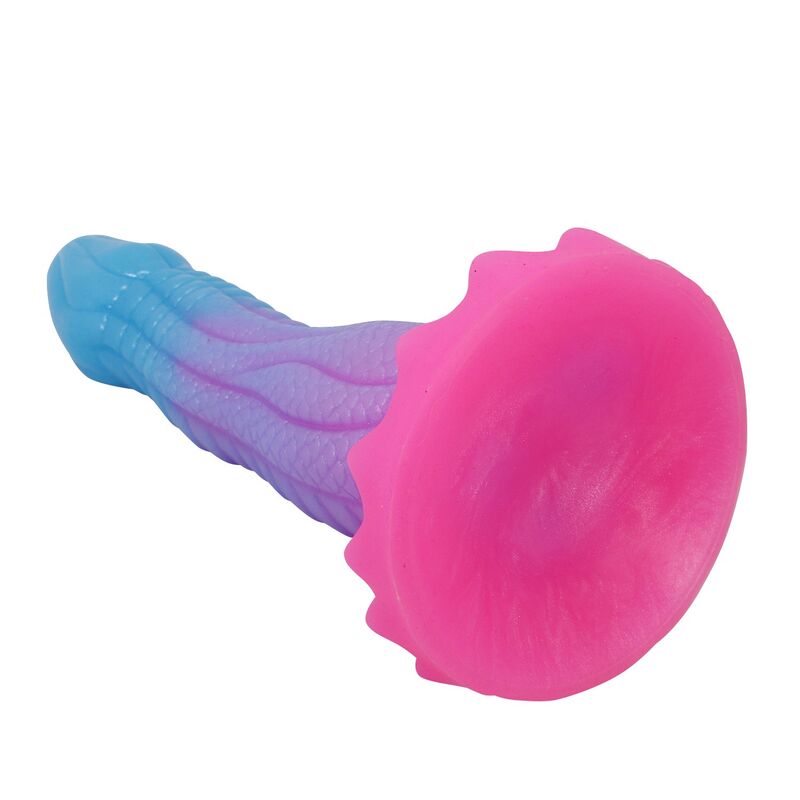 POWER MONSTERS - DILDO VOID PYTHON FANTASY CON VENTOSA 20,5 CM Ø 5,2 CM BLU, VIOLA E ROSA