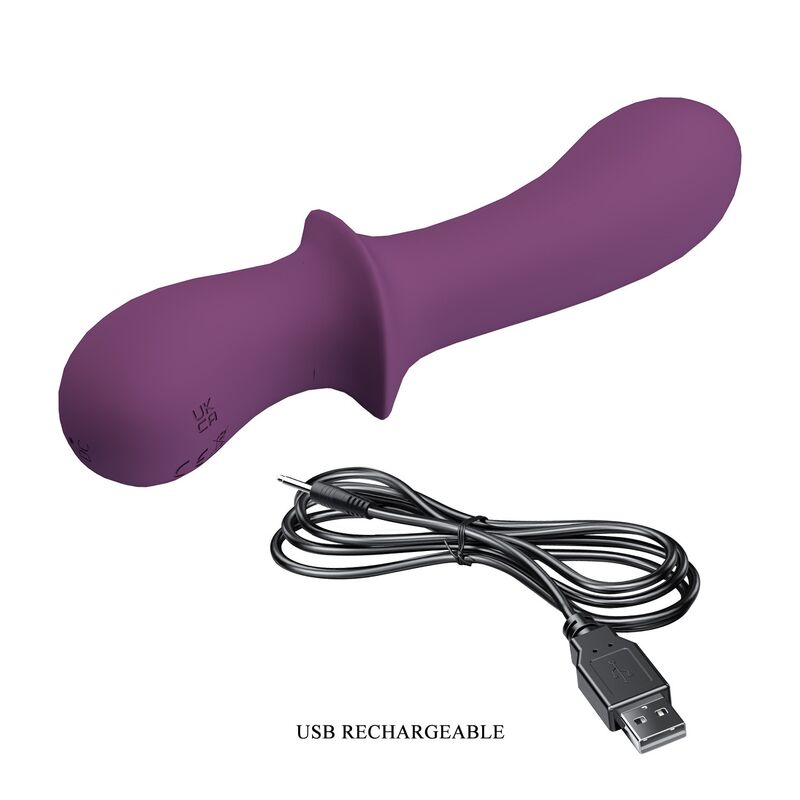VIBRATORE RICARICABILE, 10 FUNZIONI, DESIGN ERGONOMICO