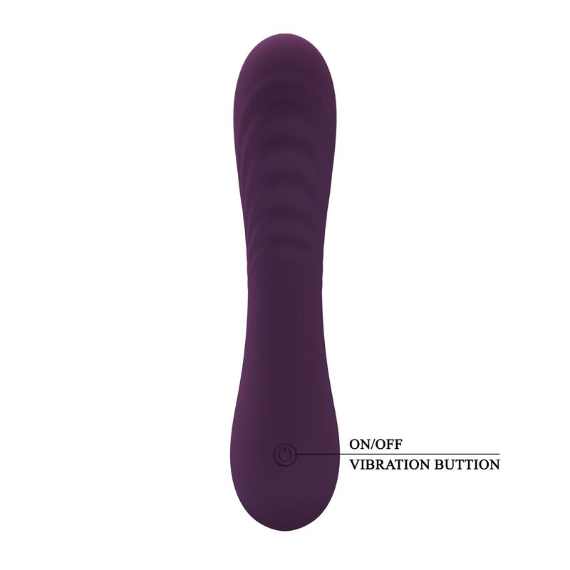 VIBRATORE RICARICABILE, 10 FUNZIONI, DESIGN ERGONOMICO VIOLA