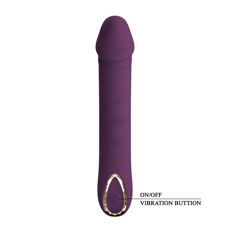 VIBRATORE RICARICABILE, 10 FUNZIONI, DESIGN ERGONOMICO VIOLA