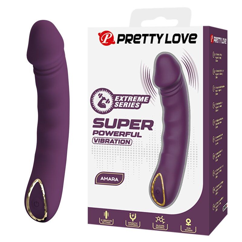 VIBRATORE RICARICABILE, 10 FUNZIONI, DESIGN ERGONOMICO VIOLA