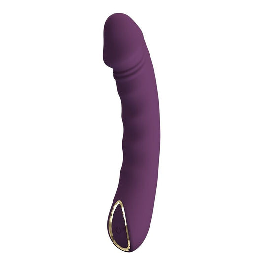 VIBRATORE RICARICABILE, 10 FUNZIONI, DESIGN ERGONOMICO VIOLA