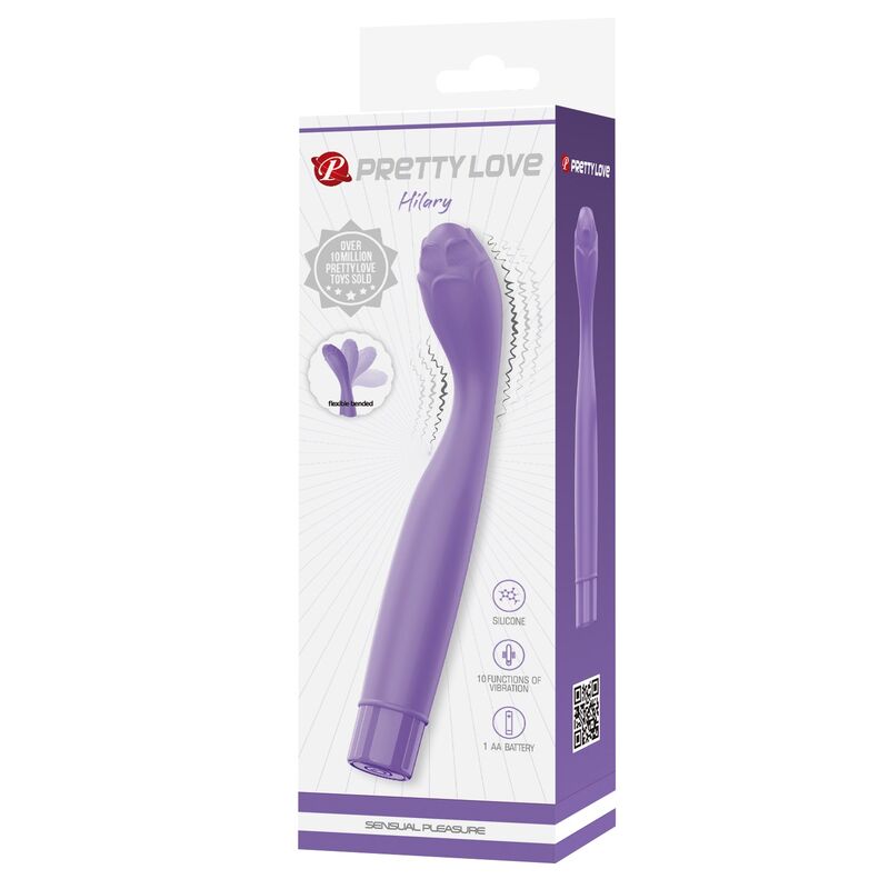 VIBRATORE FLESSIBILE, 10 FUNZIONI DI VIBRAZIONE, SILICONE MORBIDO VIOLA