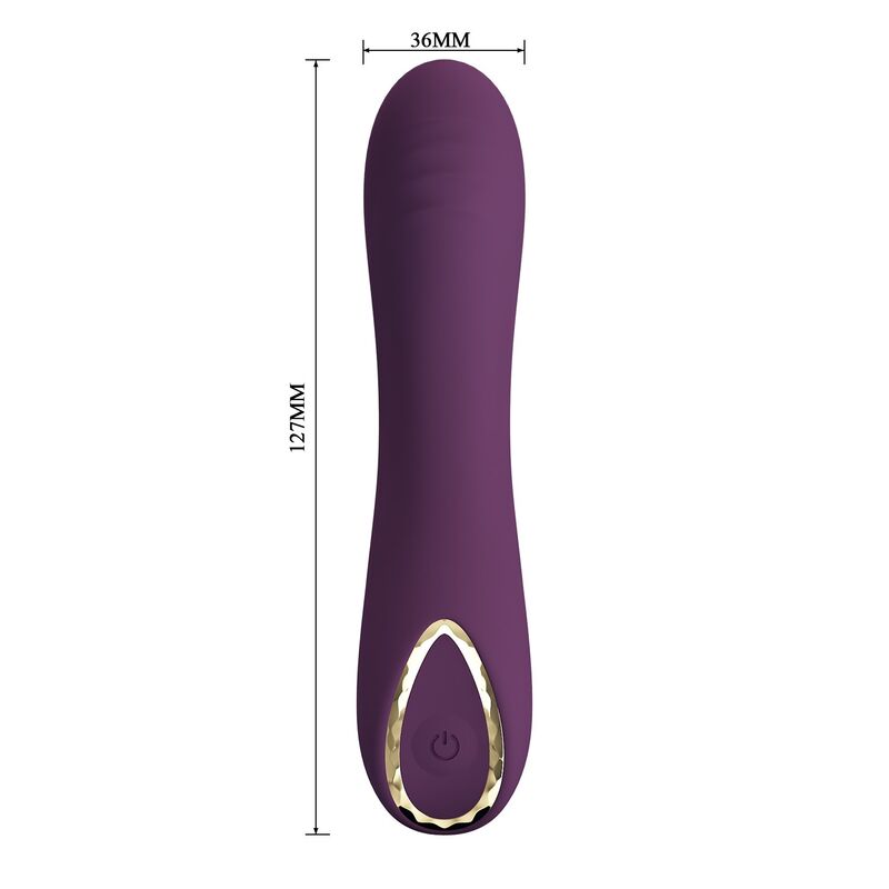 PRETTY LOVE - VIBRATORE RICARICABILE LLOYDE 10 FUNZIONI VIOLA