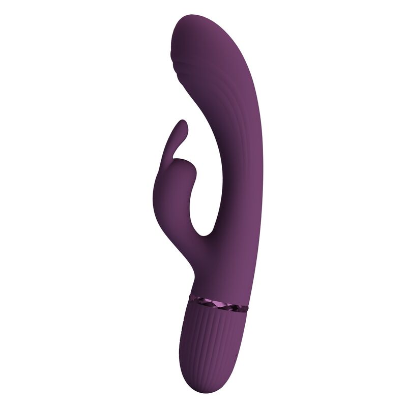 VIBRATORE RABBIT RICARICABILE, DOPPIA STIMOLAZIONE, 10 FUNZIONI VIOLA