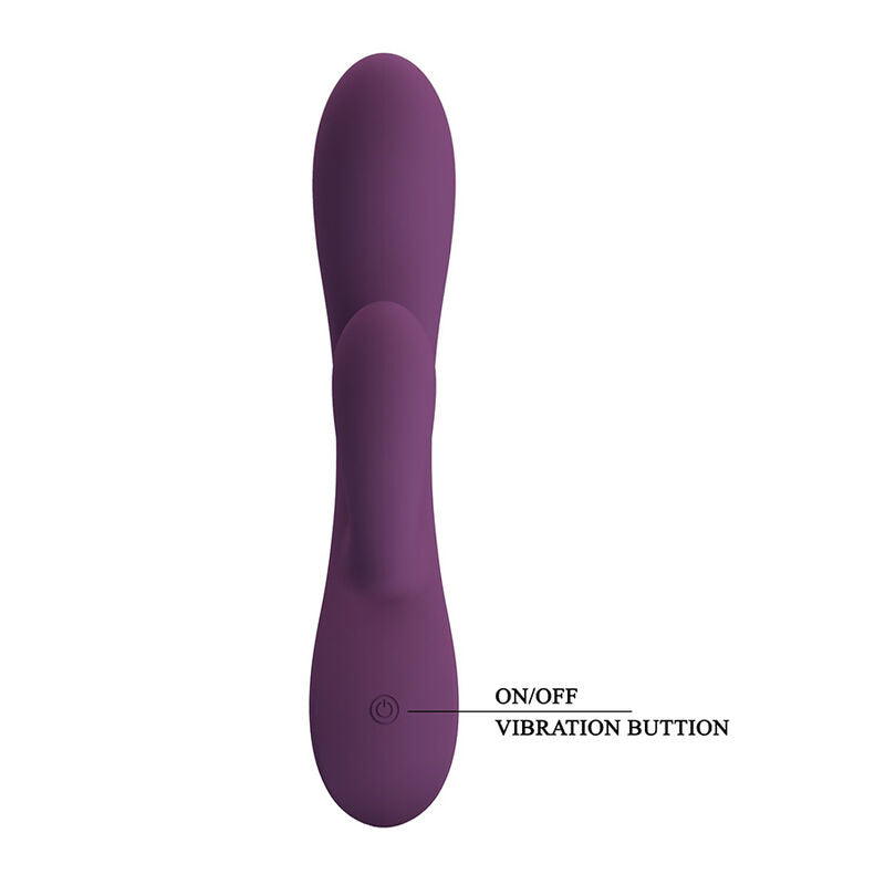 VIBRATORE RABBIT RICARICABILE, DOPPIA STIMOLAZIONE, 10 FUNZIONI