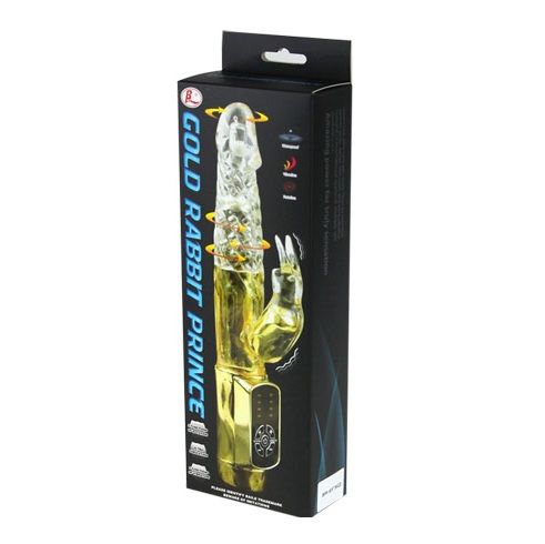 VIBRATORE CON RABBIT GOLD PRINCE COLOR ORO