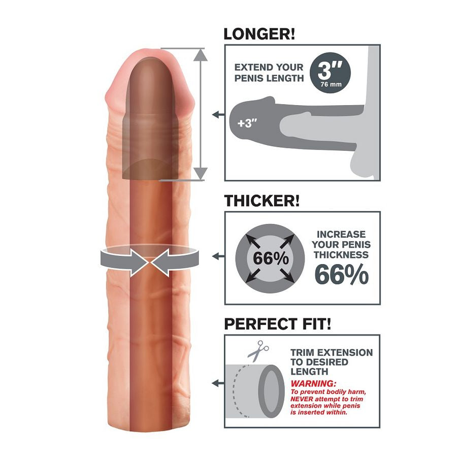 FANTASY X TENSIONS - MEGA 3 PROLUNGA PENE NUDE