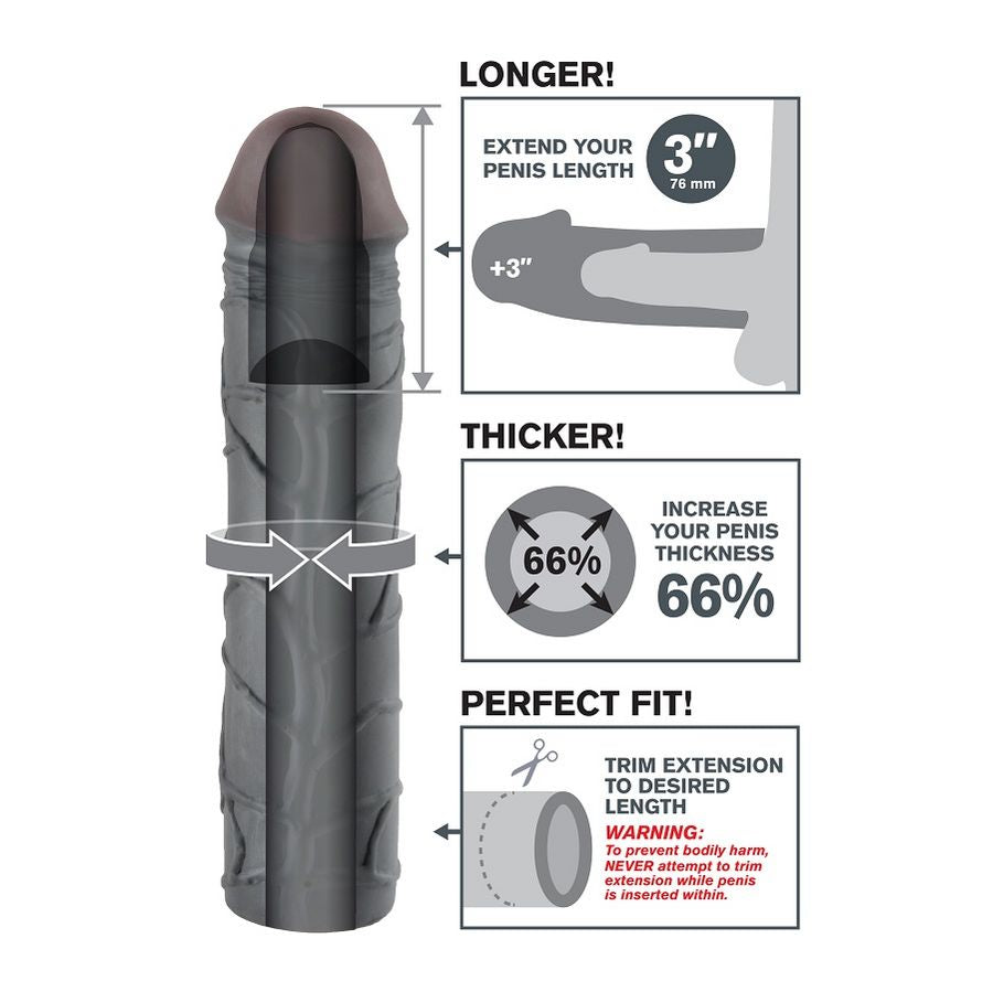 FANTASY X TENSIONS - PROLUNGA MEGA 3 COLORE NERO