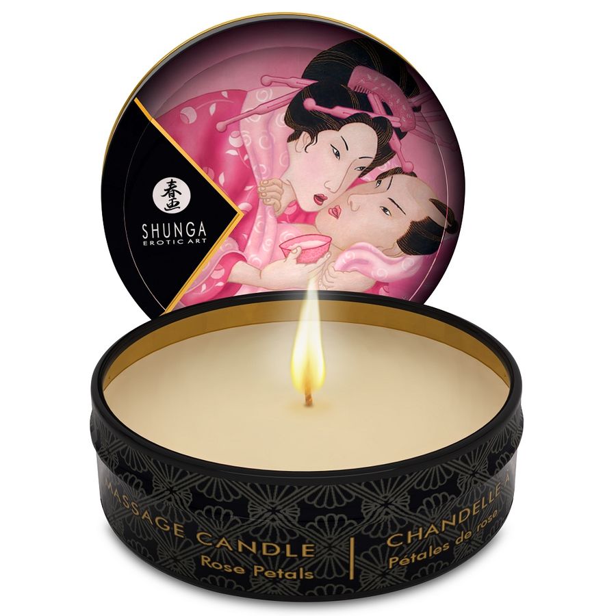 SHUNGA - DISPLAY SET MINI CARESS BY CANDLELIGHT CANDELE DA MASSAGGIO 24 PZ