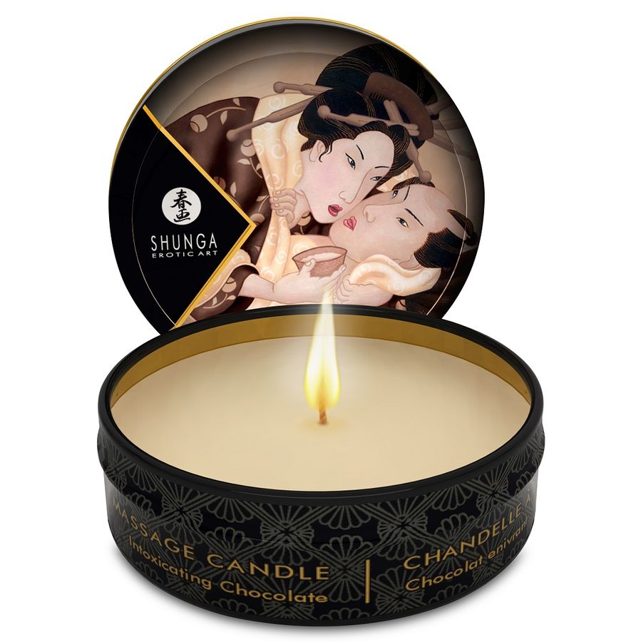 SHUNGA - DISPLAY SET MINI CARESS BY CANDLELIGHT CANDELE DA MASSAGGIO 24 PZ