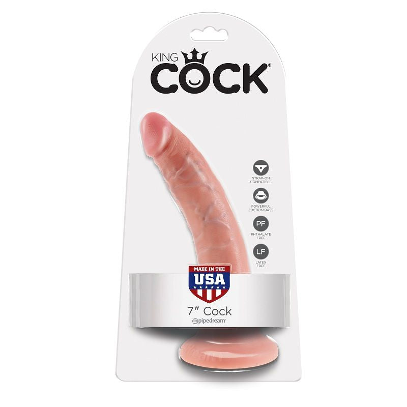 KING COCK - DILDO 17.8 CM NUDE