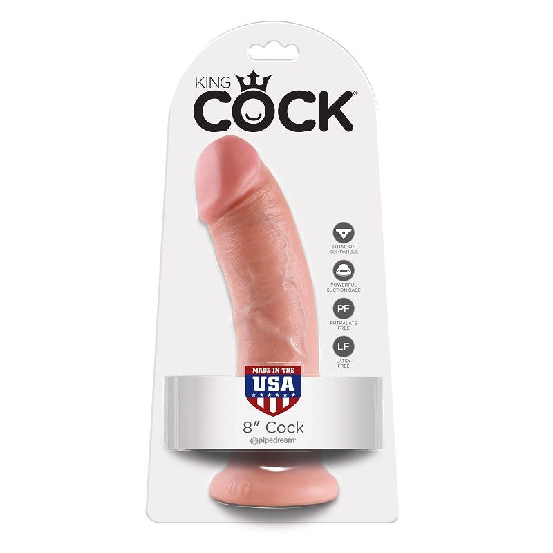 KING COCK - DILDO 20.3 CM NUDE