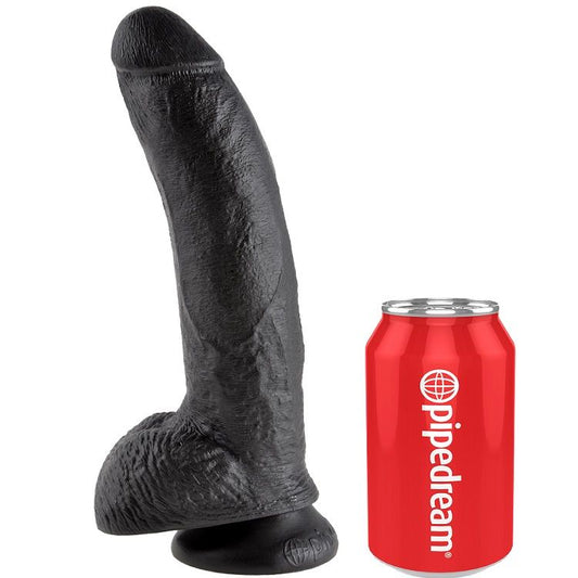 KING COCK - DILDO NERO CON SFERE 22.9 CM