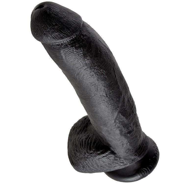 DILDO REALISTICO CON SFERE, BASE A VENTOSA, MATERIALE BODY-SAFE