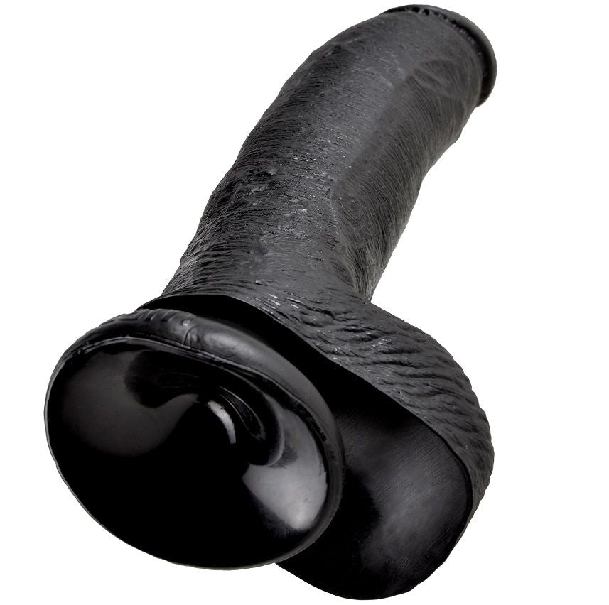 DILDO REALISTICO CON SFERE, BASE A VENTOSA, MATERIALE BODY-SAFE