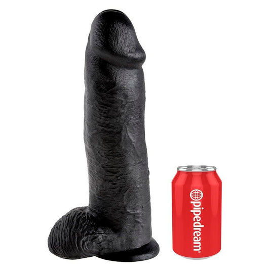 KING COCK - DILDO NERO CON SFERE 30.48 CM