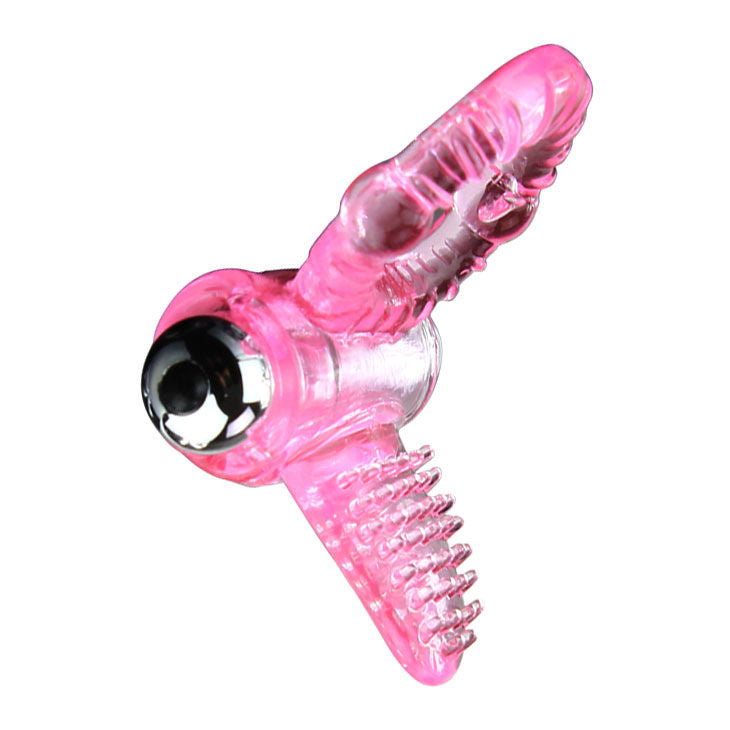 ANELLO VIBRANTE CON STIMOLATORE CLITORIDEO, 10 RITMI REGOLABILI, BULLET STACCABILE