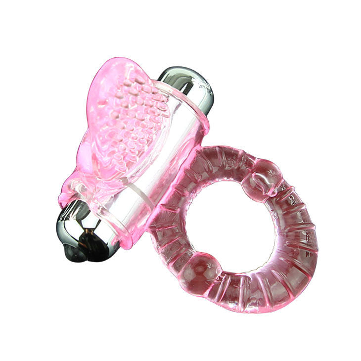ANELLO VIBRANTE CON STIMOLATORE CLITORIDEO, 10 RITMI REGOLABILI, BULLET STACCABILE
